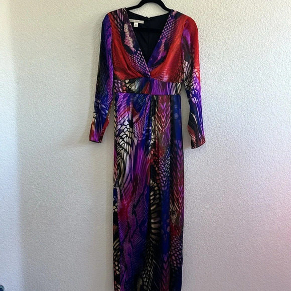 NWT Boston Proper Mirrored Anaconda Snakeskin Print Maxi Dress - Picture 3 of 10